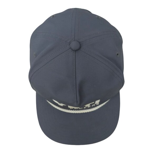 Yeti Coolers Rope Braid Embroidered Logo Gray Snapback Cap Trucker Baseball Hat - Picture 8 of 14